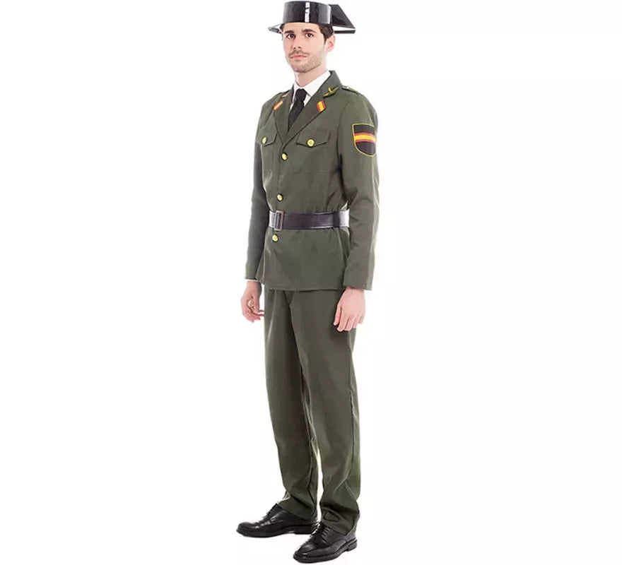 Disfraz de Guardia Civil Verde para hombre