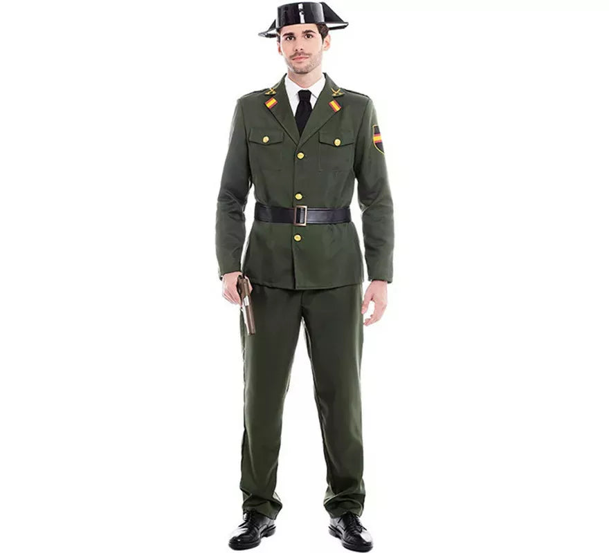 Disfraz de Guardia Civil Verde para hombre