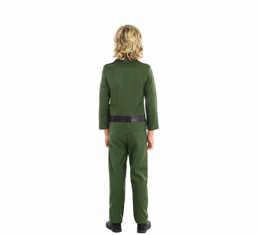 Disfraz de Guardia Civil Verde para niño