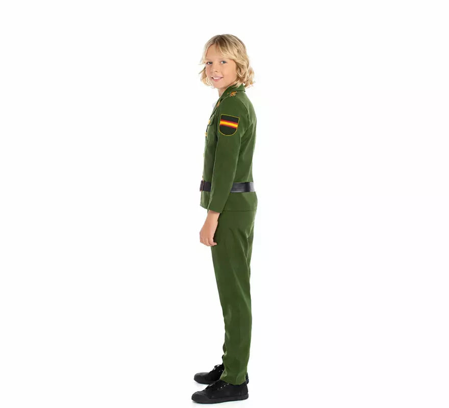 Disfraz de Guardia Civil Verde para niño
