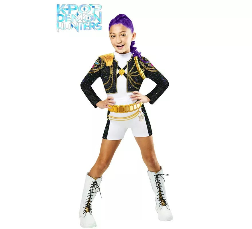Translation missing: en.Disfraz de Guerrera K-Pop Rumi Golden Classic para niña