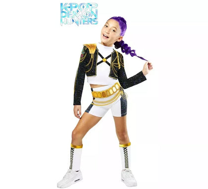 Disfraz de Guerrera K-Pop Rumi Golden para niña