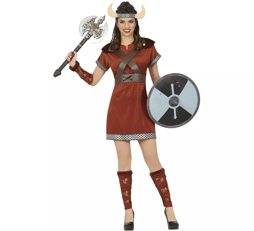 Disfraz de Guerrera Nórdica Vikinga para mujer