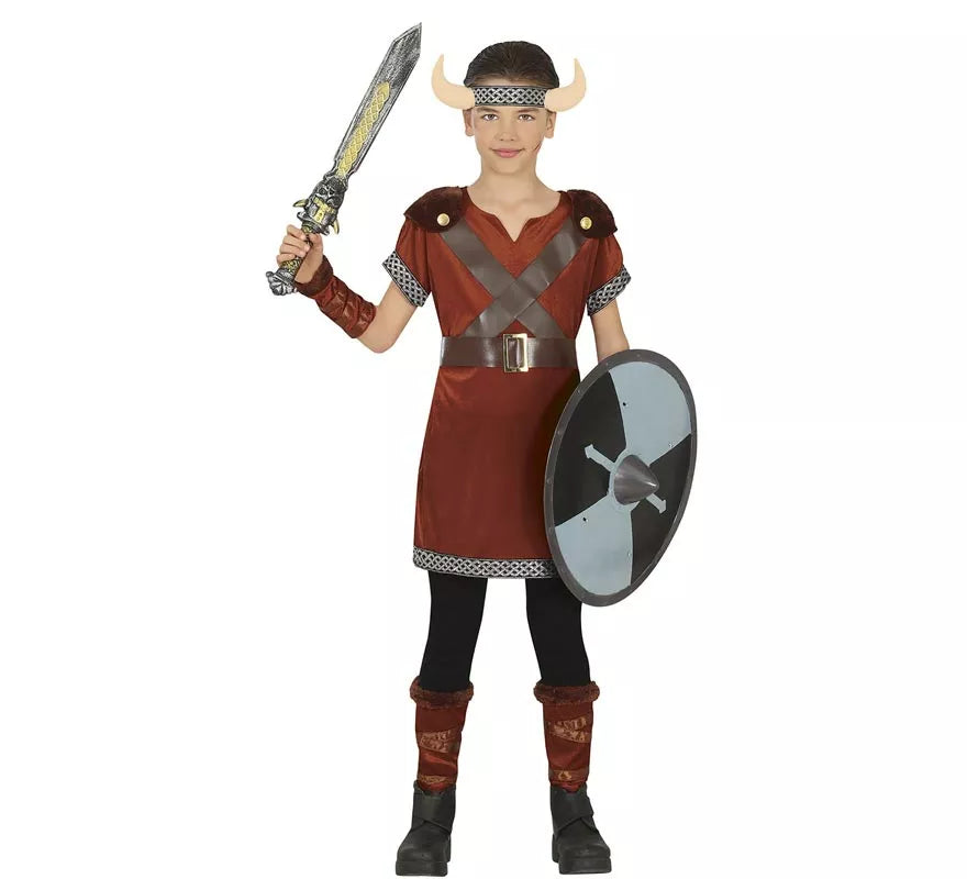 Translation missing: en.Disfraz de Guerrera Nórdica Vikinga para niña