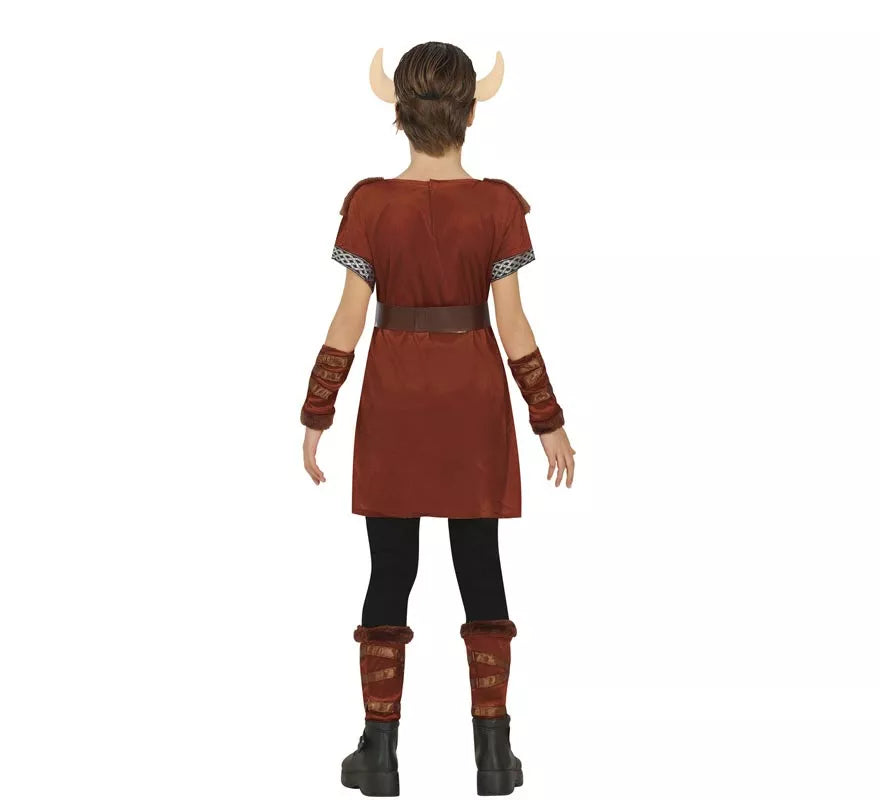 Disfraz de Guerrera Nórdica Vikinga para niña