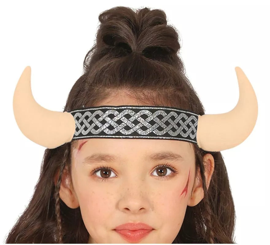 Disfraz de Guerrera Nórdica Vikinga para niña