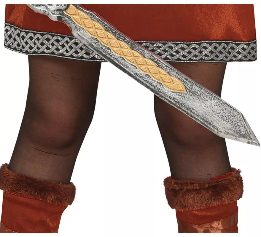Disfraz de Guerrera Nórdica Vikinga para niña