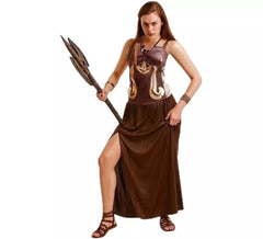 Brown Roman Warrior Costume for Women
