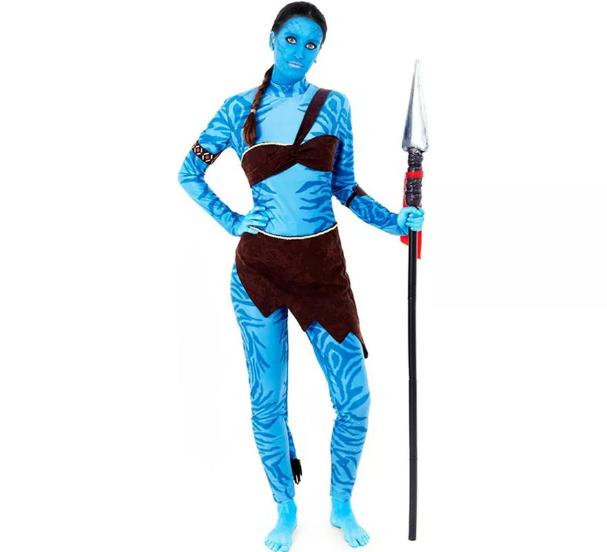 Translation missing: en.Disfraz de Guerrera Tribal azul para mujer