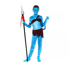Blue Tribal Warrior Costume for Girl