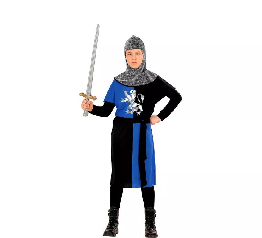 Translation missing: en.Disfraz de Guerrero Medieval Azul para niño
