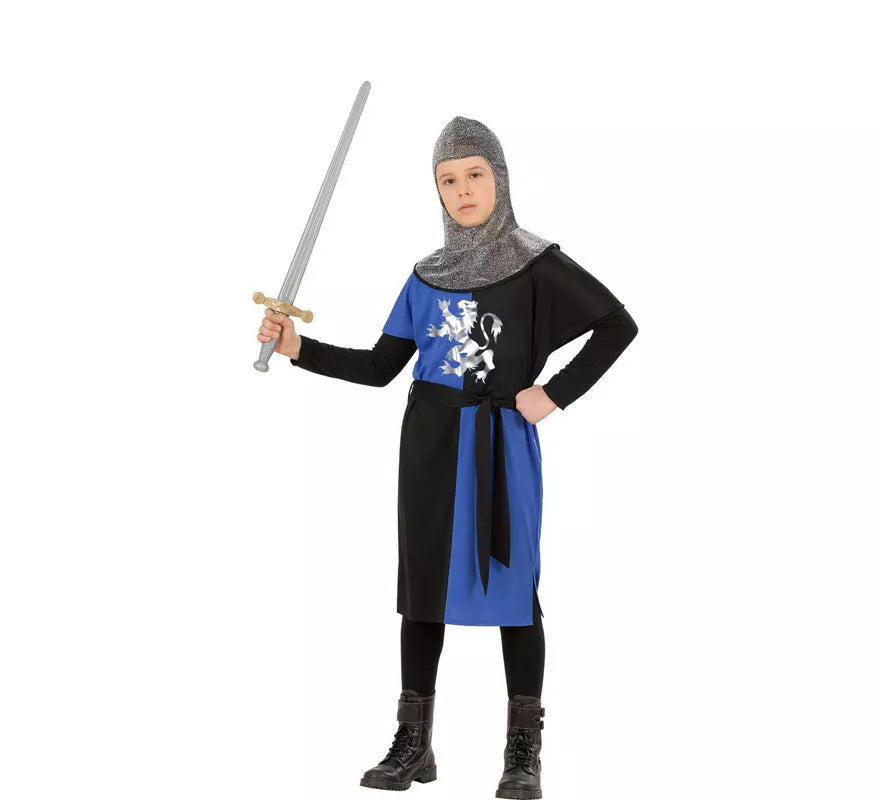 Translation missing: en.Disfraz de Guerrero Medieval Azul para niño