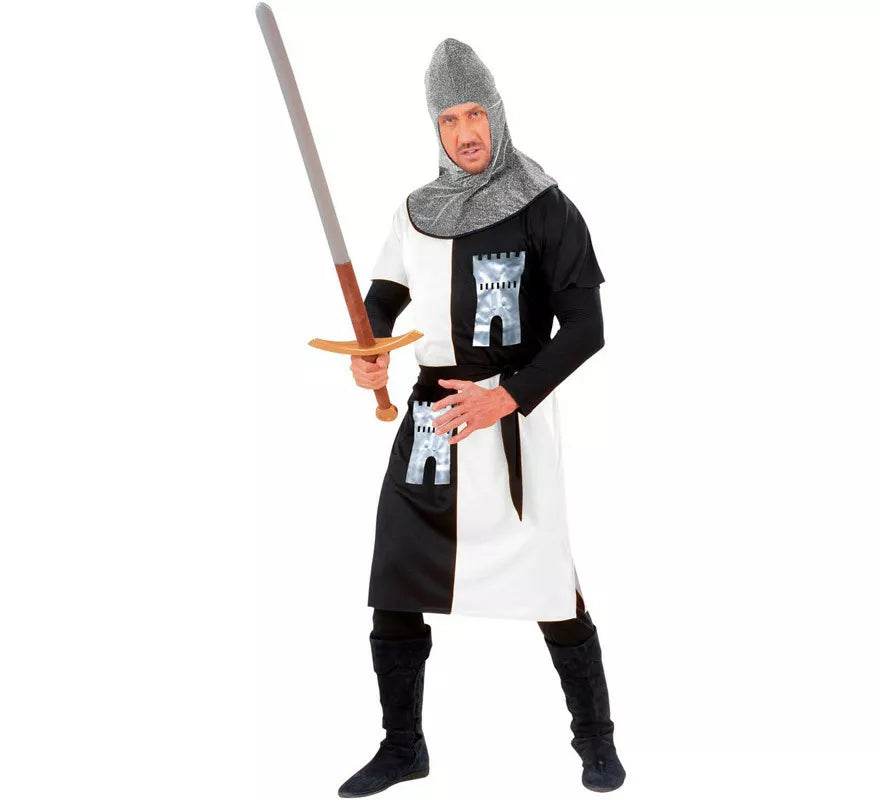 Disfraz de Guerrero Medieval Blanco para hombre