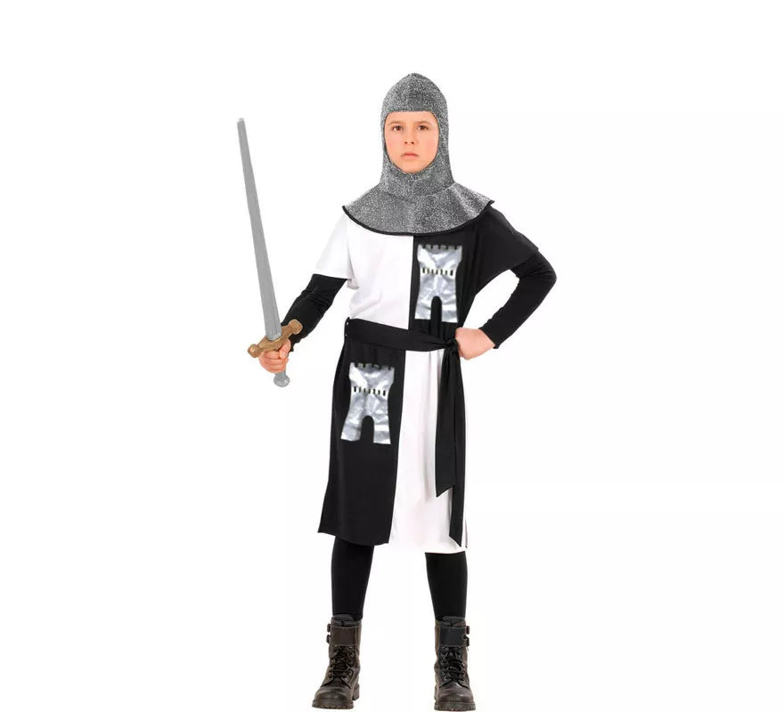 Disfraz de Guerrero Medieval Blanco para niño