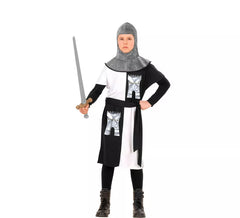 White Medieval Warrior Costume for children