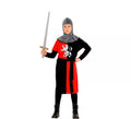 Disfraz de Guerrero Medieval Rojo para niño