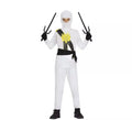 Disfraz de Guerrero Ninja blanco para niños