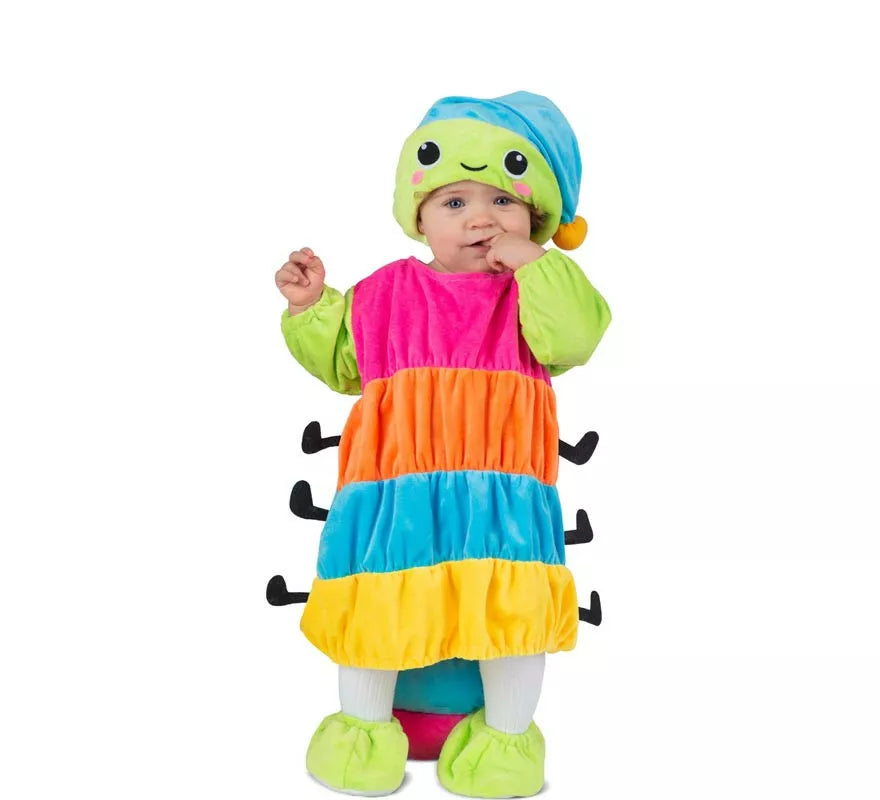 Translation missing: en.Disfraz de Gusanito con gorro luminoso para bebé y niños