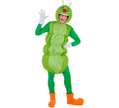 Green Worm Costume for Adults