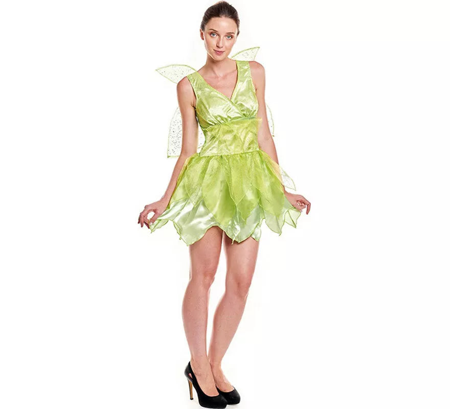 Translation missing: en.Disfraz de Hada Floral Verde para mujer