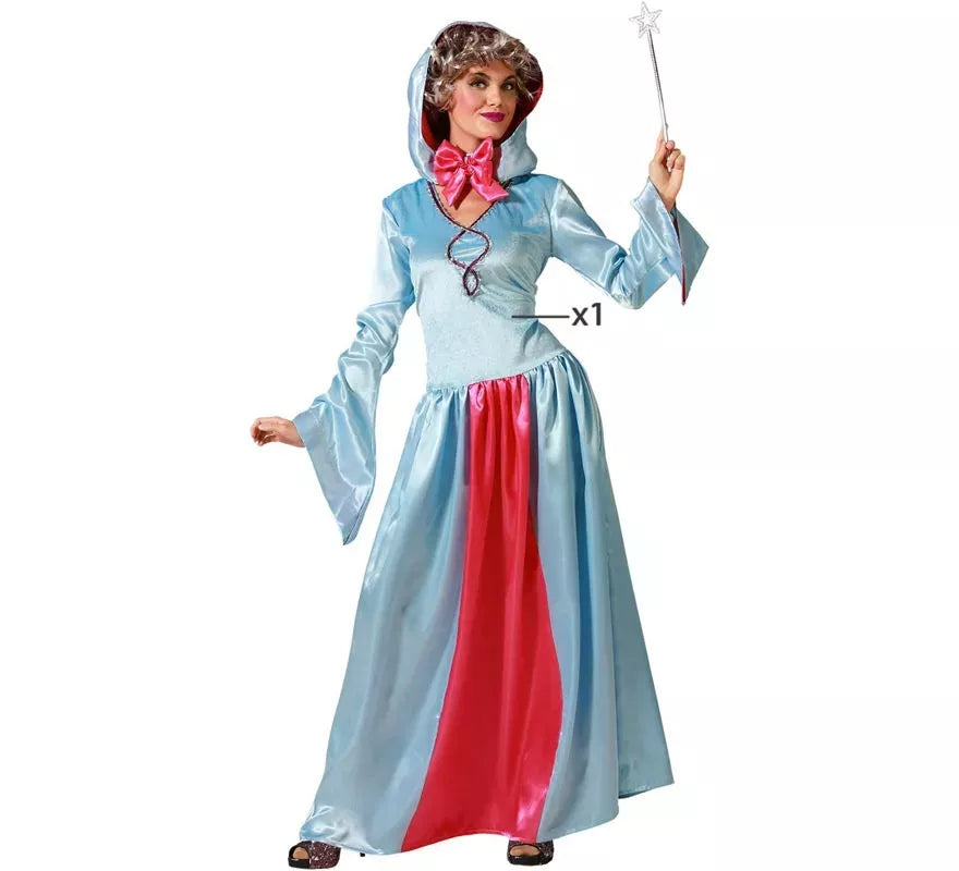 Translation missing: en.Disfraz de Hada Madrina azul para mujer