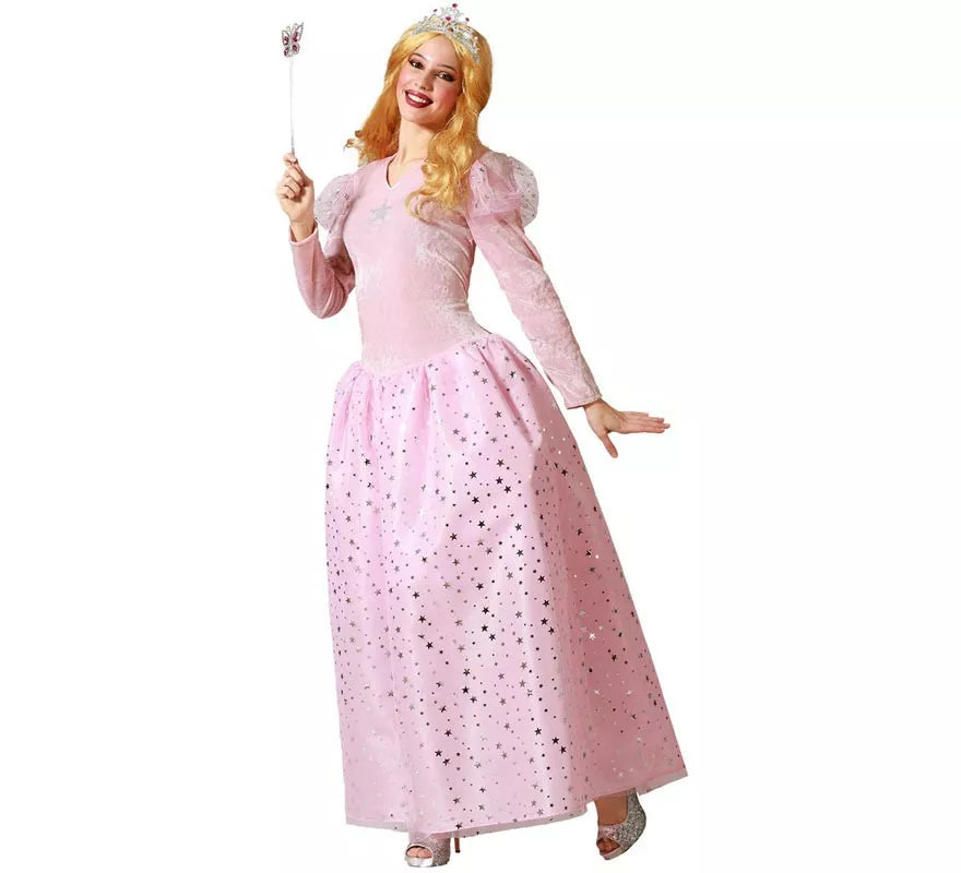 Translation missing: en.Disfraz de Hada Madrina rosa con lunares para mujer