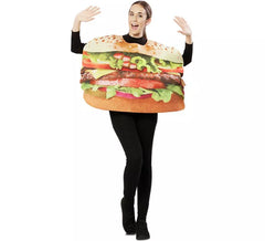 Hamburger costume for adults