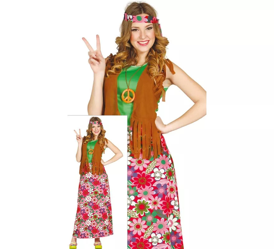 Disfraz de Happy Hippie para Mujer