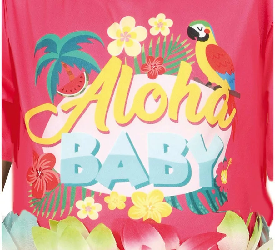 Disfraz de Hawaiana Tropical para niña y bebé