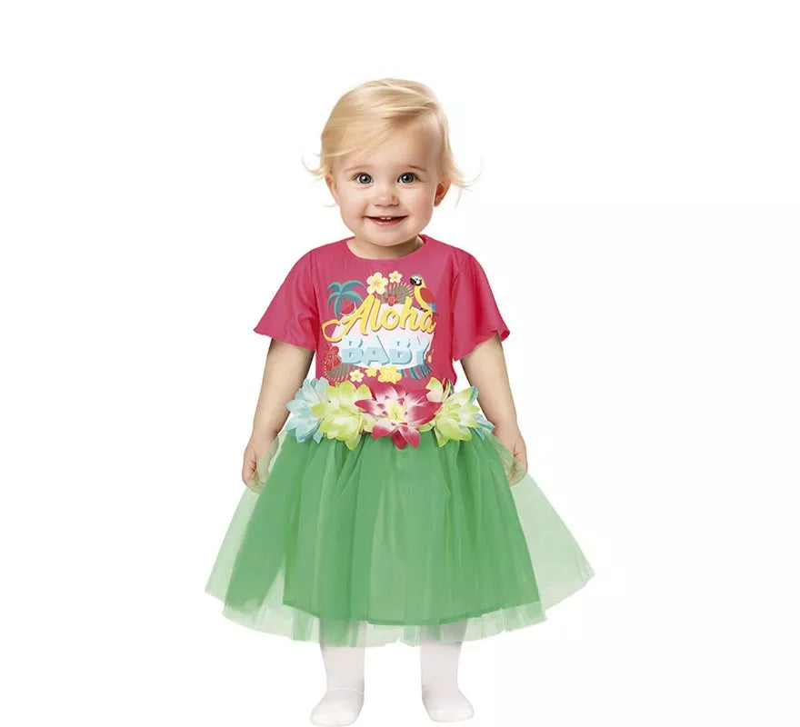 Translation missing: en.Disfraz de Hawaiana Tropical para niña y bebé