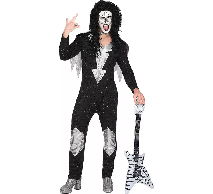 Disfraz de Heavy Metal Estrella de Rock famosa para hombre