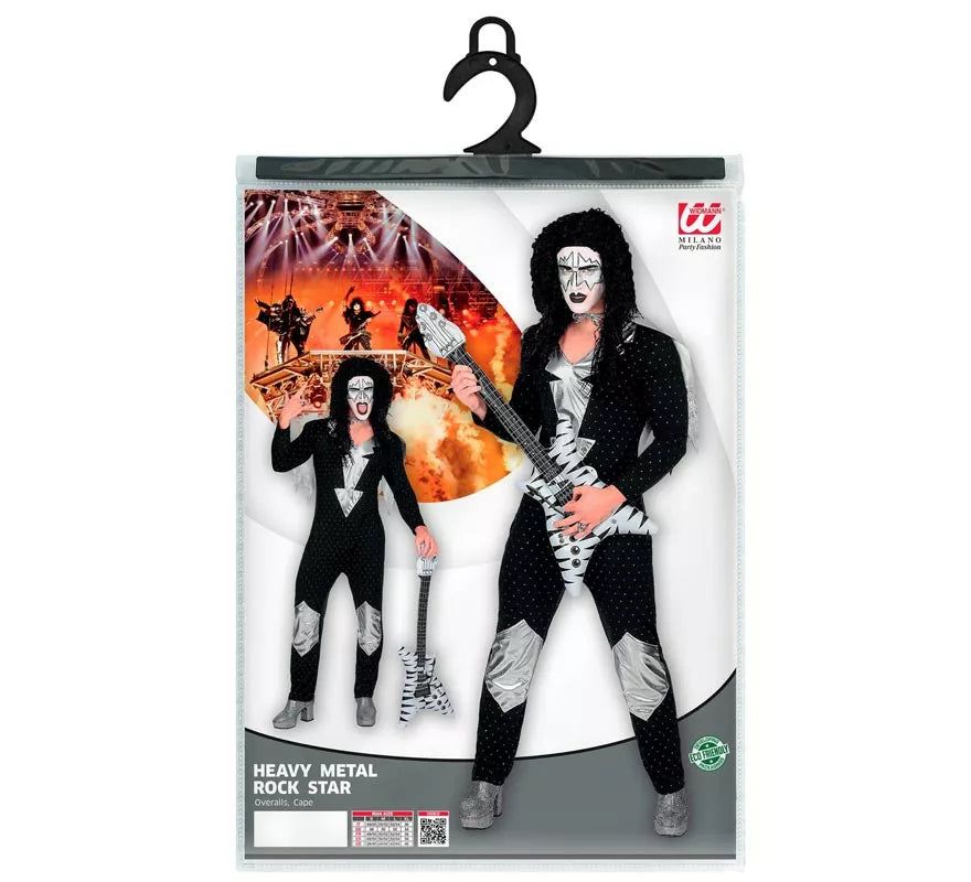 Disfraz de Heavy Metal Estrella de Rock famosa para hombre