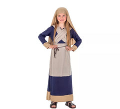 Brown and Blue Hebrew Costume for Girl