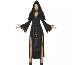 Women's Black Satanic Sorceress Hooded Costume