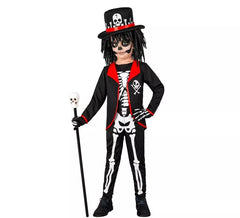 Voodoo Skeleton Sorcerer Costume for Boys