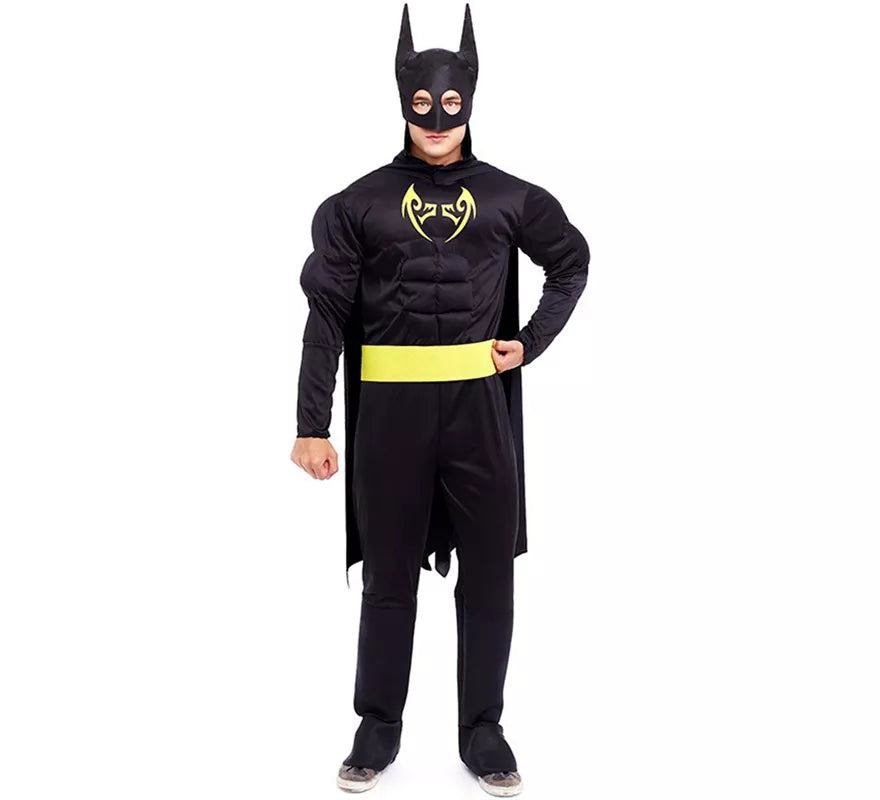 Disfraz de Héroe Murciélago negro para hombre
