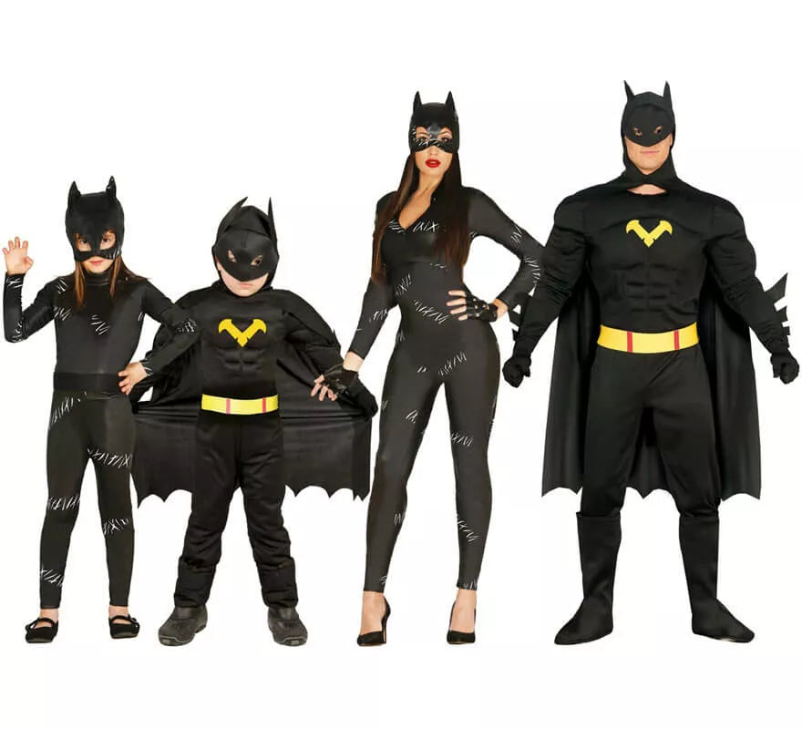 Disfraz de Superhéroe Oscuro musculoso para niño