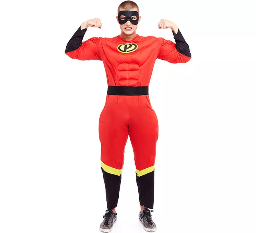 Disfraz de Héroe Party rojo para hombre
