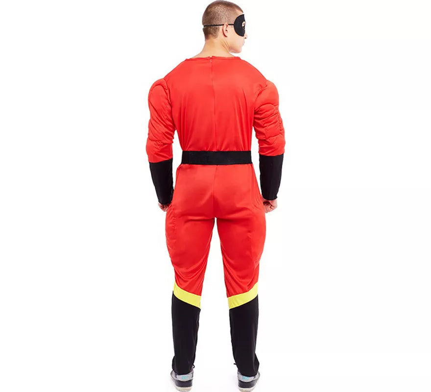 Disfraz de Héroe Party rojo para hombre