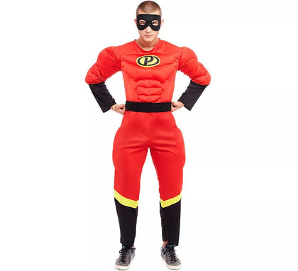 Disfraz de Héroe Party rojo para hombre
