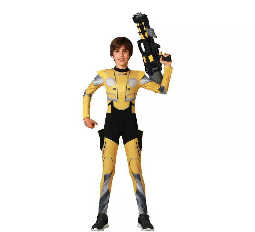 Translation missing: en.Disfraz de Héroe Robot amarillo para niño
