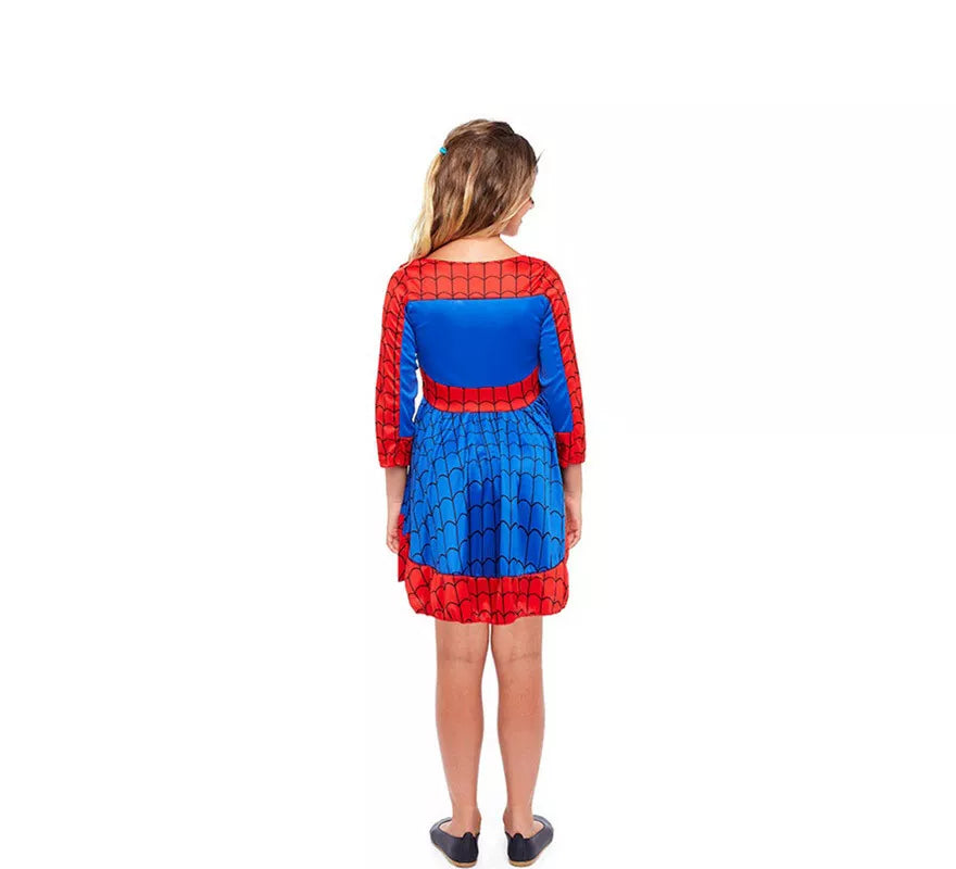 Translation missing: en.Disfraz de Heroína Arácnida Azul y Rojo para niña