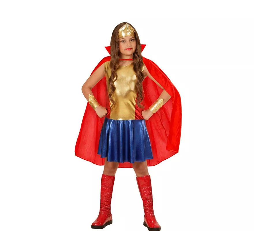 Translation missing: en.Disfraz de Heroína dorada para niña y adolescente