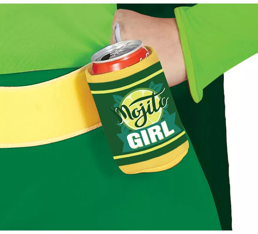 Disfraz de Heroína Mojito con capa para mujer