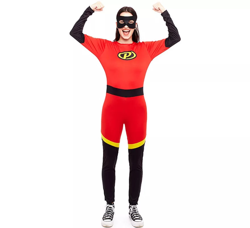 Disfraz de Heroína Party rojo para mujer