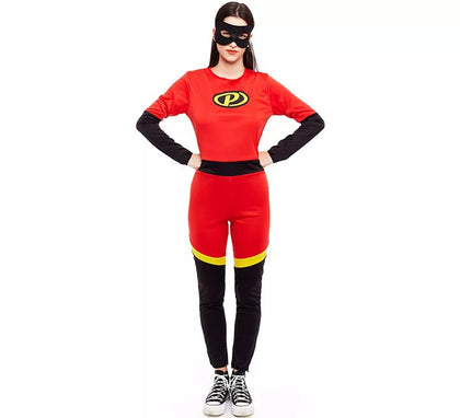 Disfraz de Heroína Party rojo para mujer