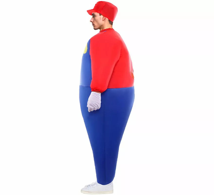 Disfraz de Hinchable Fontanero Rojo para adulto