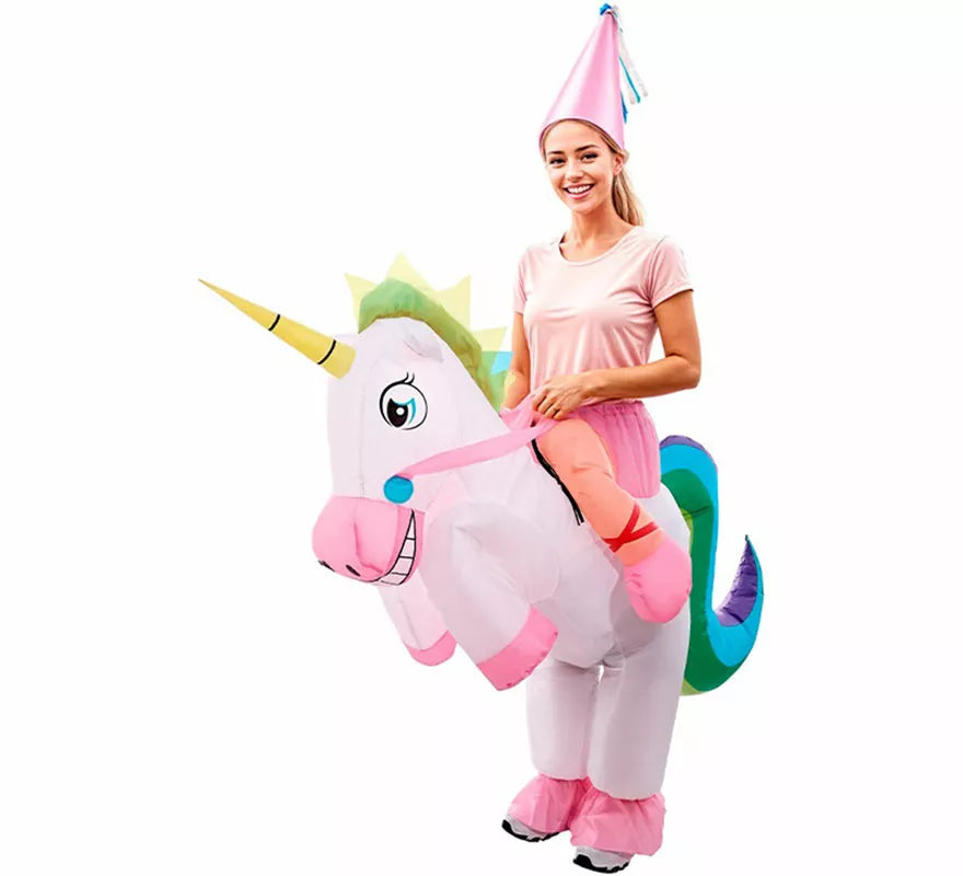 Disfraz de Hinchable Unicornio para mujer