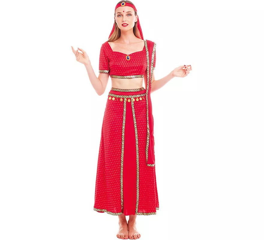 Translation missing: en.Disfraz de Hindú Bollywood Fucsia para mujer