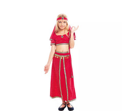 Fuchsia Bollywood Hindu costume for girls